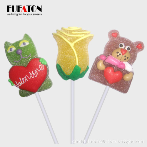 Eligent marshmallow flower rose sweet lollipop candy